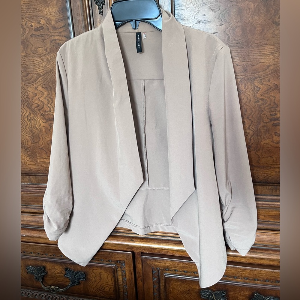 Punctuality Taupe Lightweight Blazer